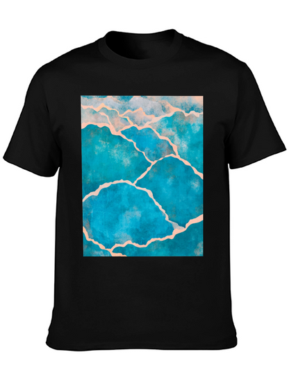 Kintsugi Style Graphic Tee - Black