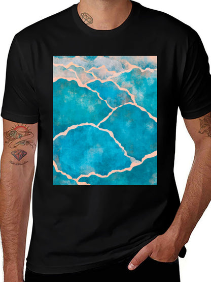 Kintsugi Style Graphic Tee - Black