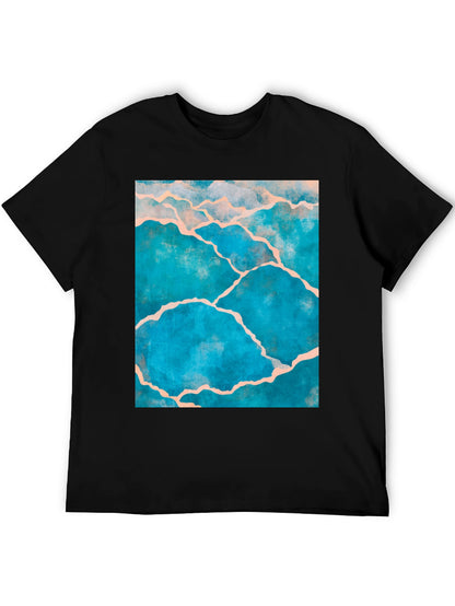 Kintsugi Style Graphic Tee - Black