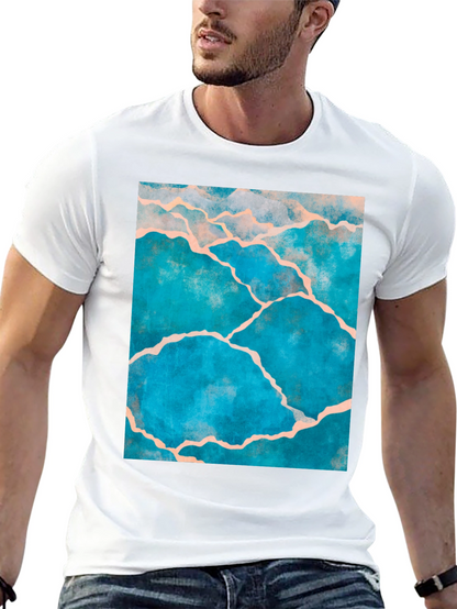 Kintsugi Style Graphic Tee - Black