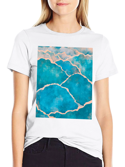 Kintsugi Style Graphic Tee - Black