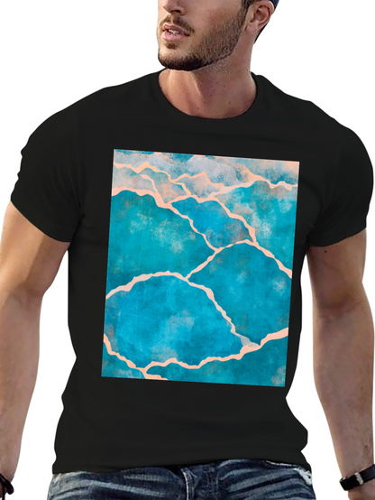 Kintsugi Style Graphic Tee - Black