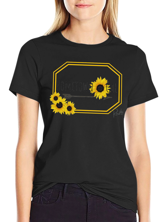 Hometown Floral Graphic Tee - Soft Cotton Casual Shirt