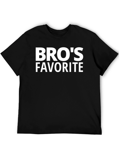 Bros Favorite Black T-Shirt - Casual Style