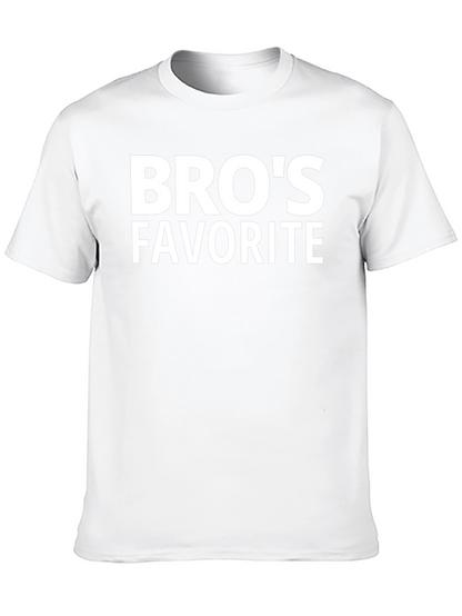 Bros Favorite Black T-Shirt - Casual Style
