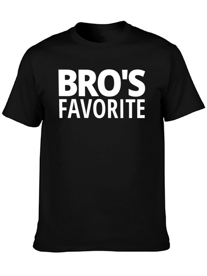 Bros Favorite Black T-Shirt - Casual Style