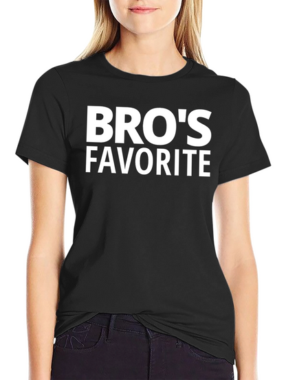 Bros Favorite Black T-Shirt - Casual Style