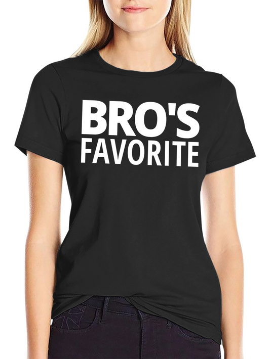 Bros Favorite Black T-Shirt - Casual Style