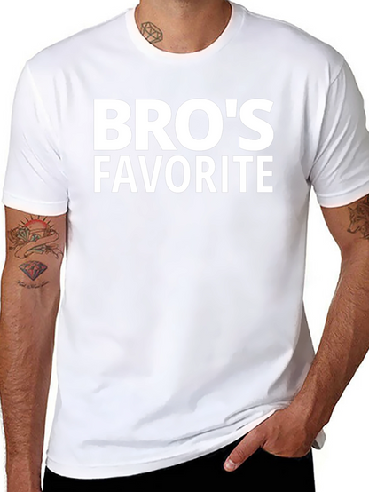 Bros Favorite Black T-Shirt - Casual Style
