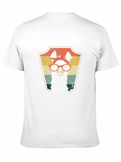 Retro Llama Graphic Tee - Cool Alpaca T-Shirt