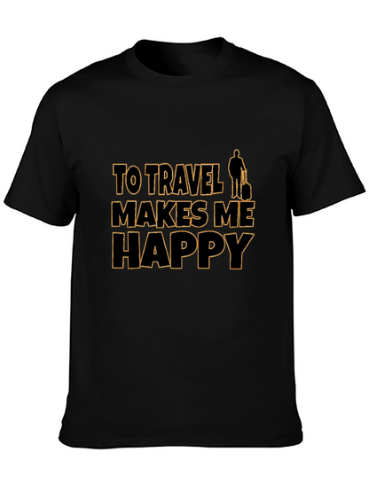 Travel Makes Me Happy T-Shirt