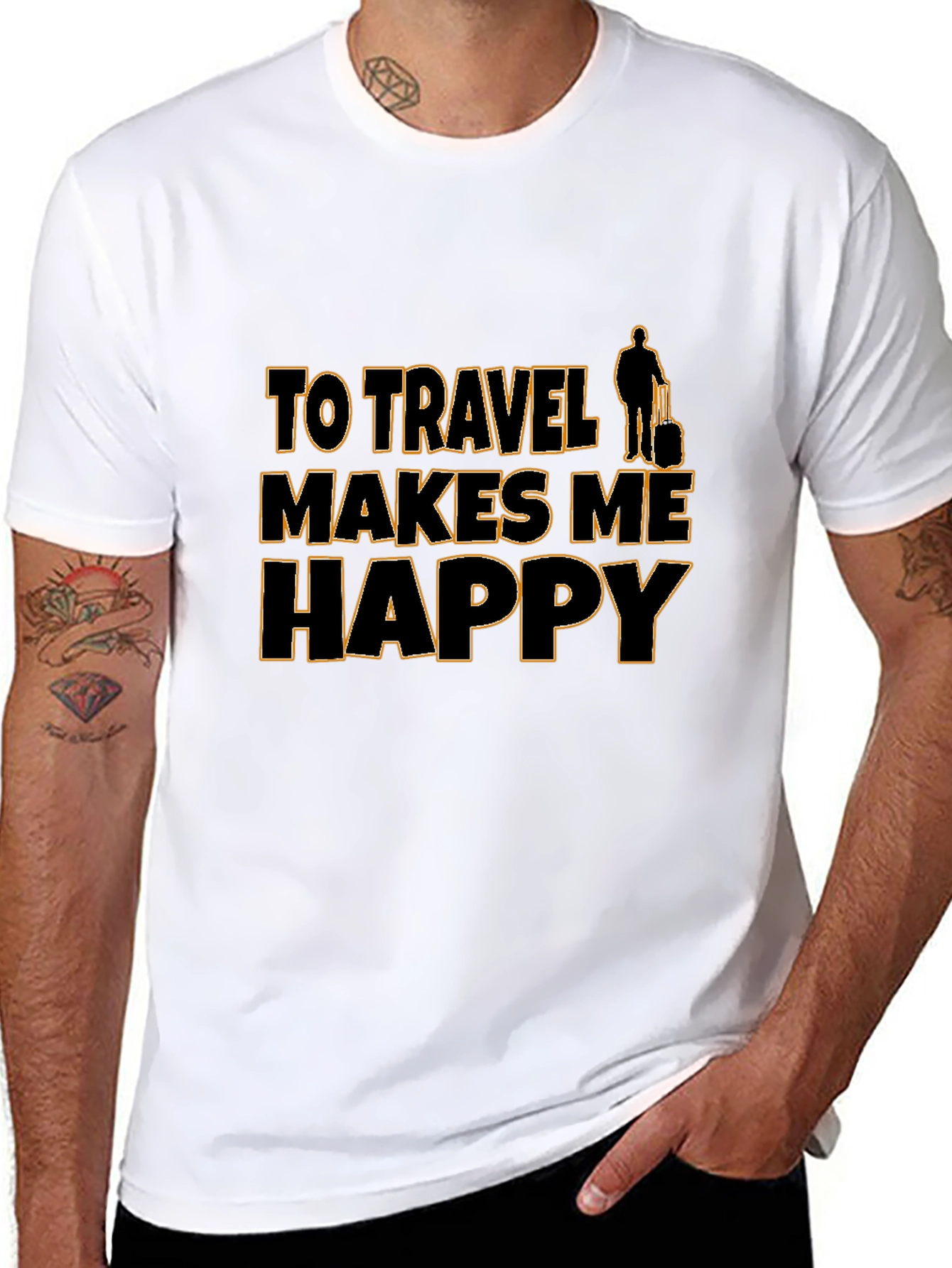 Travel Makes Me Happy T-Shirt
