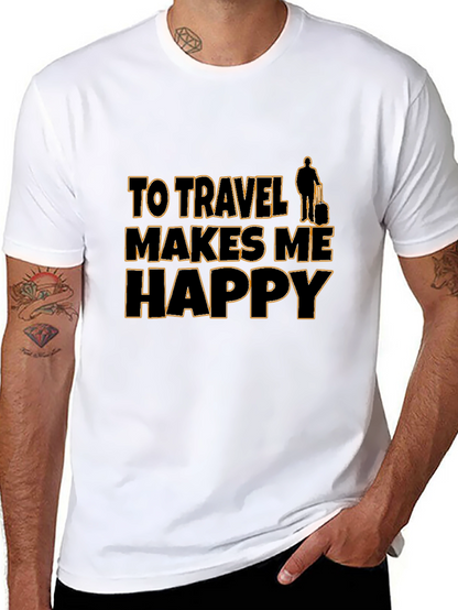 Travel Makes Me Happy T-Shirt