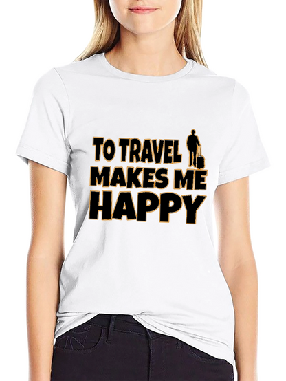 Travel Makes Me Happy T-Shirt