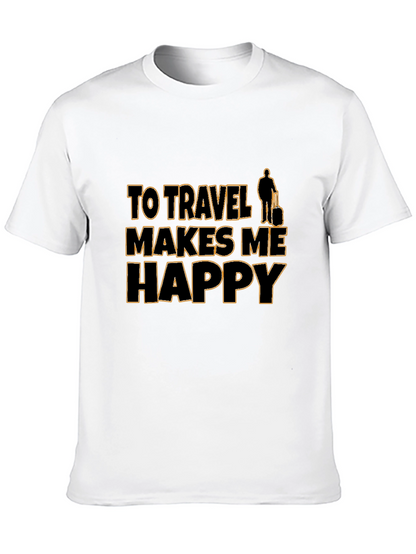 Travel Makes Me Happy T-Shirt