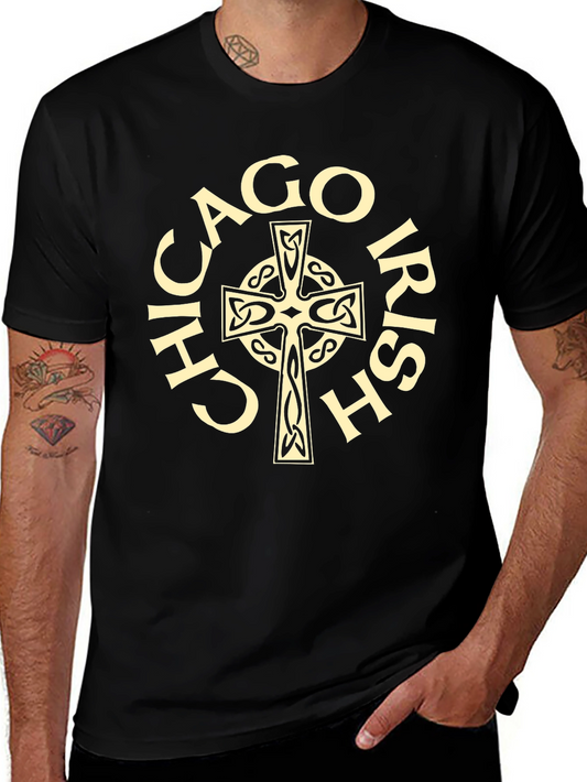 Chicago Irish Celtic Cross Graphic Tee