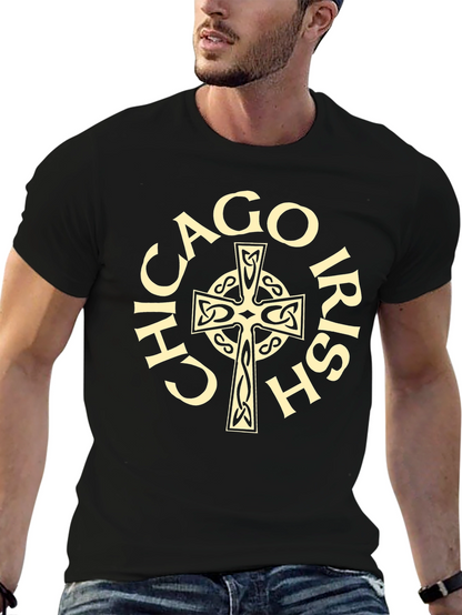 Chicago Irish Celtic Cross Graphic Tee