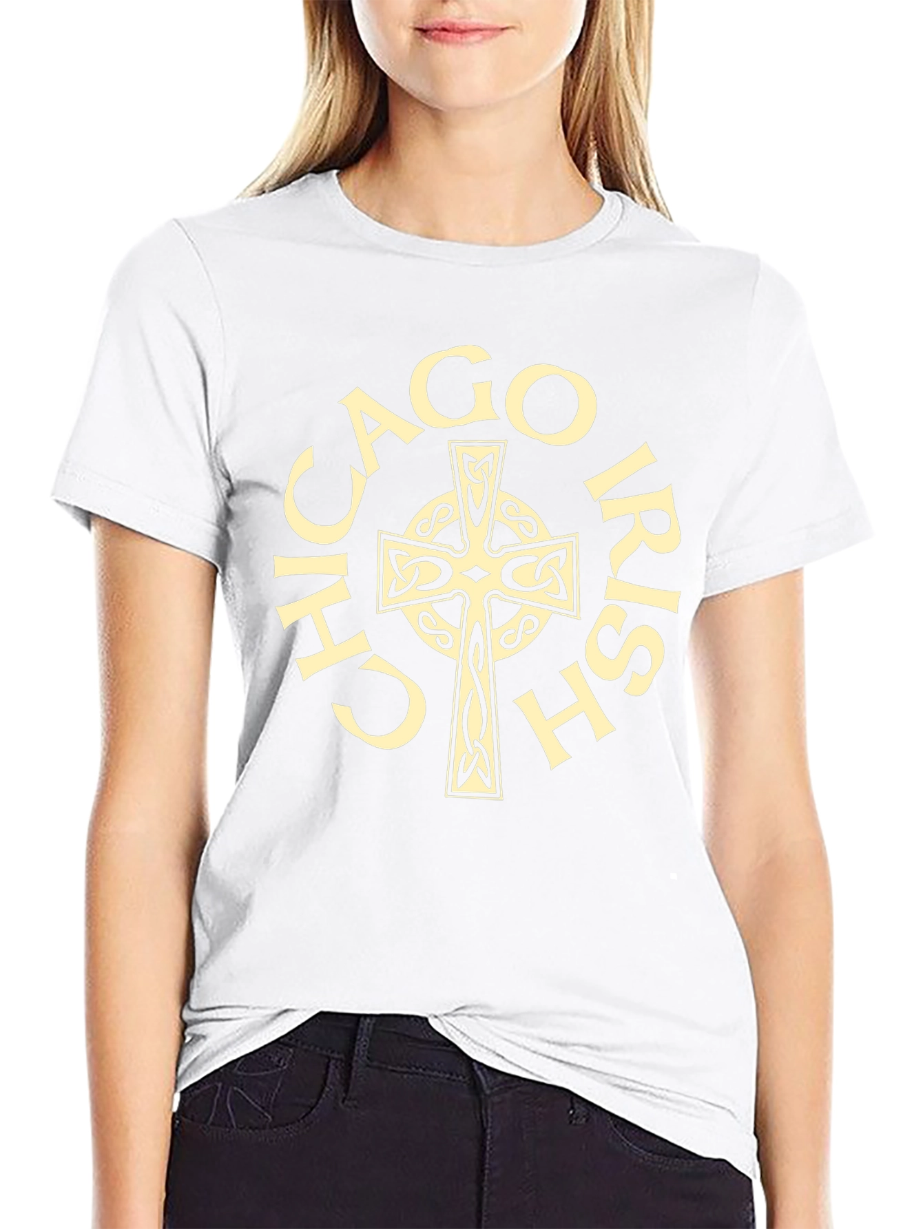 Chicago Irish Celtic Cross Graphic Tee