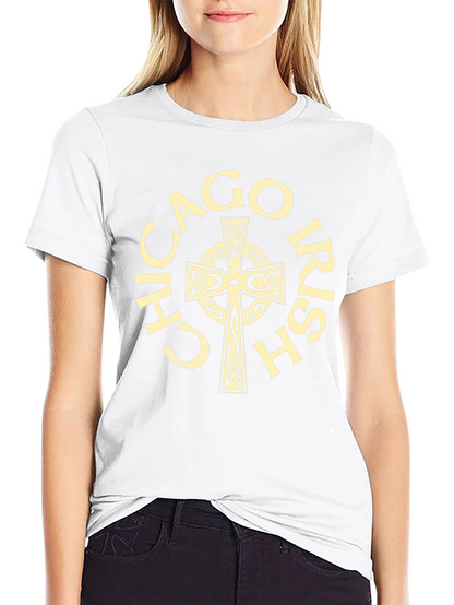 Chicago Irish Celtic Cross Graphic Tee