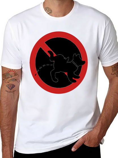 No Dog Peeing T-Shirt - Novelty Graphic Tee