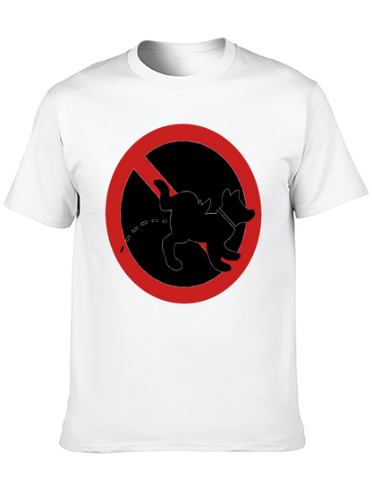 No Dog Peeing T-Shirt - Novelty Graphic Tee