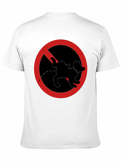 No Dog Peeing T-Shirt - Novelty Graphic Tee