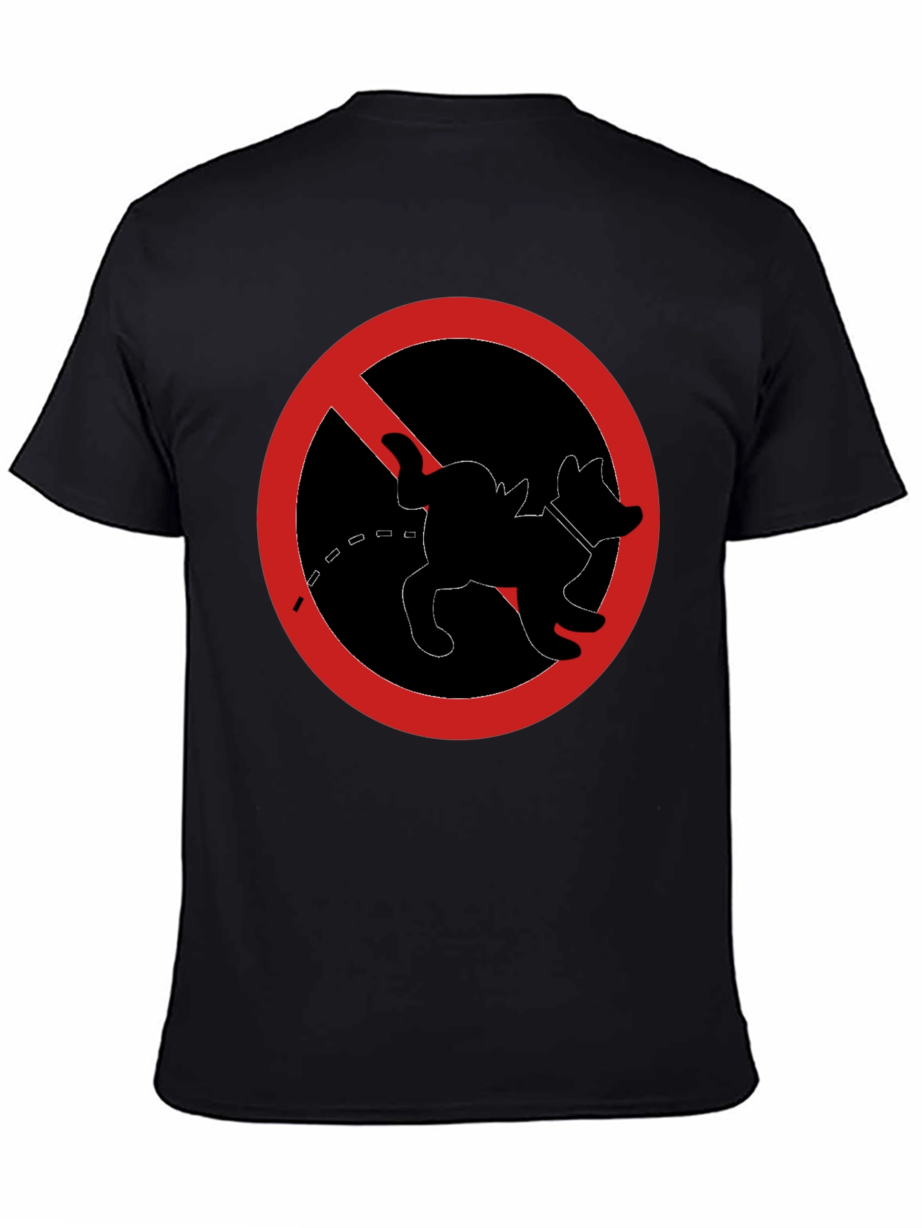 No Dog Peeing T-Shirt - Novelty Graphic Tee
