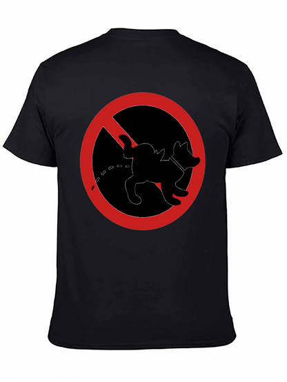 No Dog Peeing T-Shirt - Novelty Graphic Tee