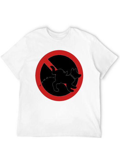No Dog Peeing T-Shirt - Novelty Graphic Tee