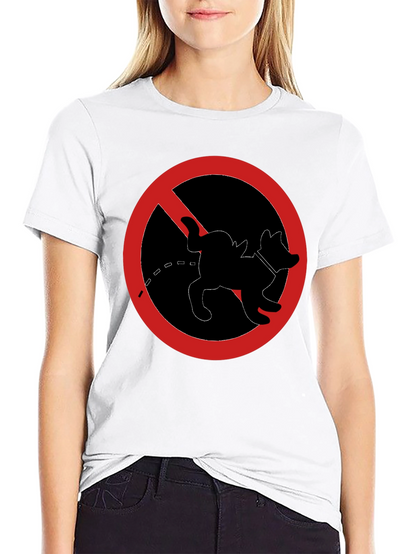 No Dog Peeing T-Shirt - Novelty Graphic Tee