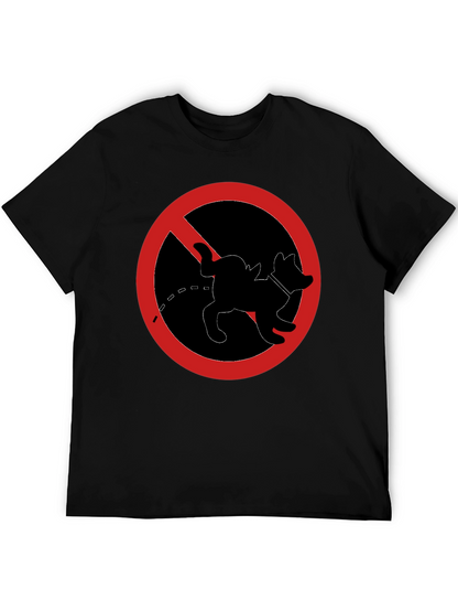 No Dog Peeing T-Shirt - Novelty Graphic Tee