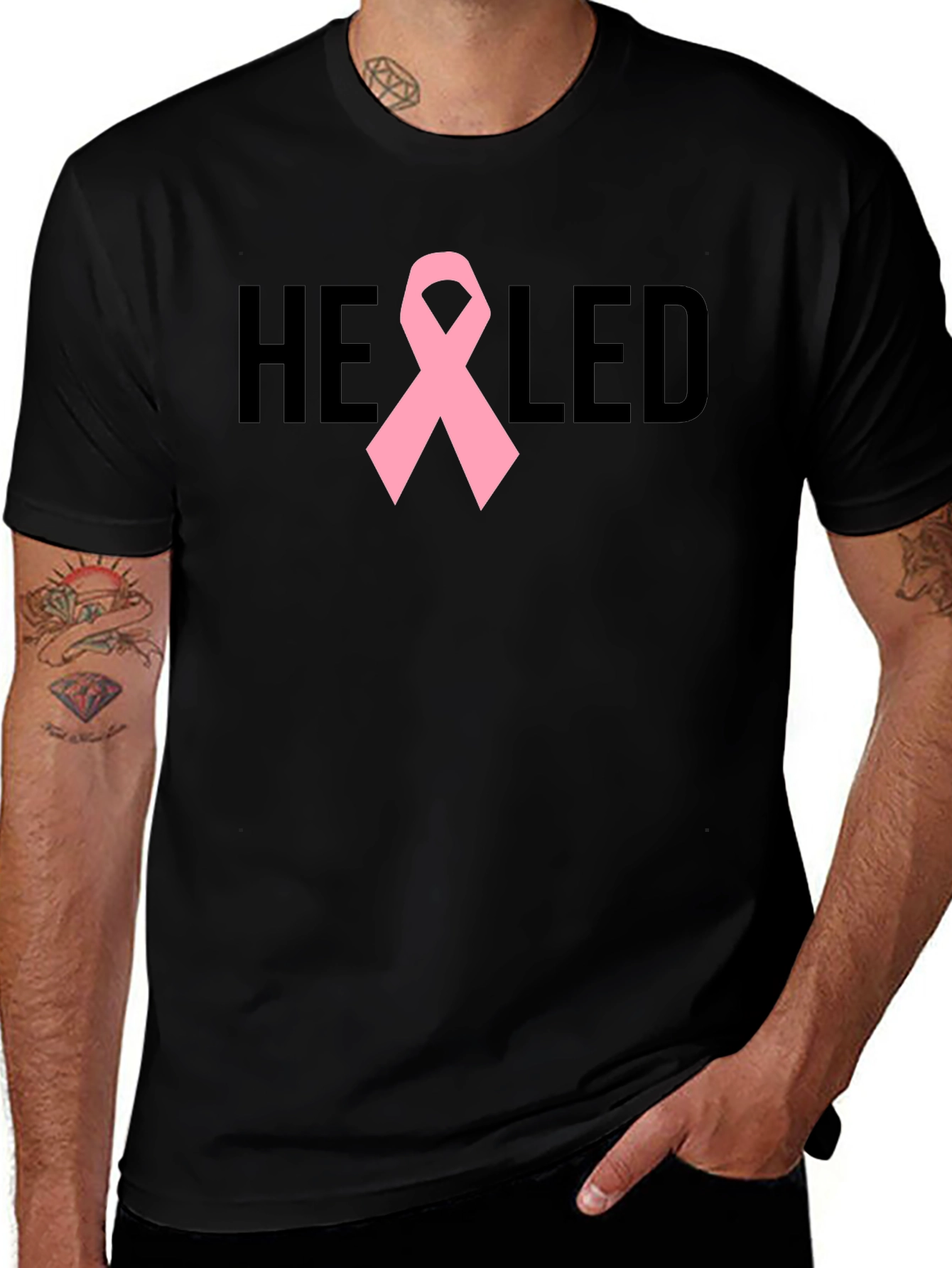Healed Breast Cancer Awareness T-Shirt