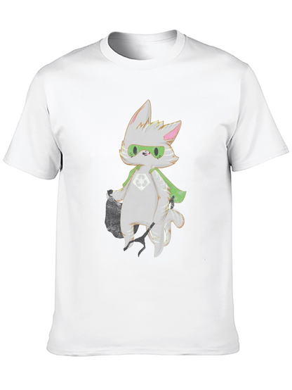 Super Cat T-Shirt - Graphic Print Tee