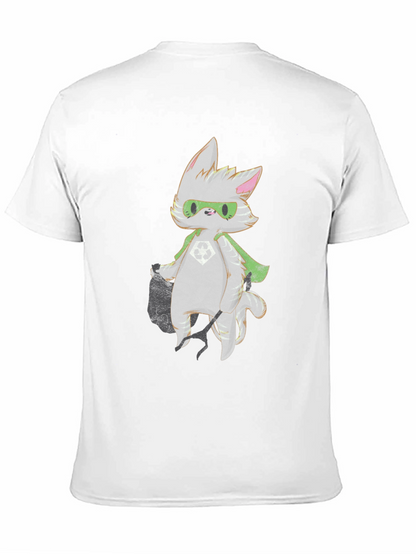 Super Cat T-Shirt - Graphic Print Tee
