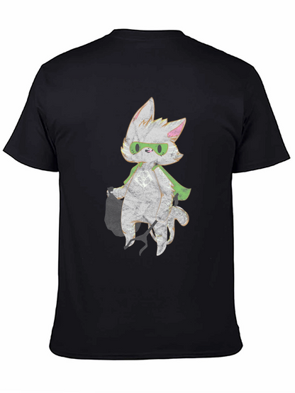 Super Cat T-Shirt - Graphic Print Tee