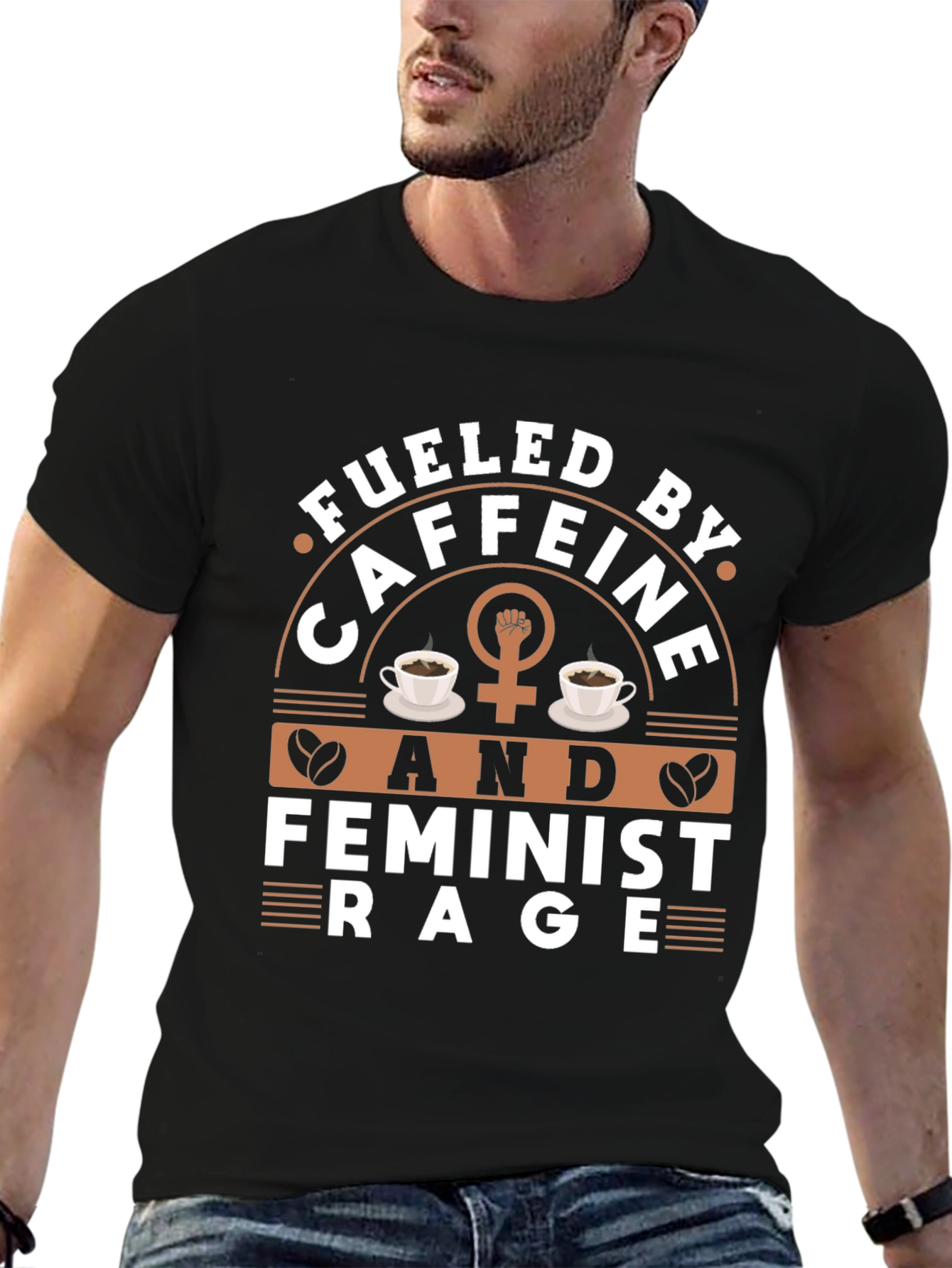 Fueled By Caffeine & Feminist Rage Graphic Tee