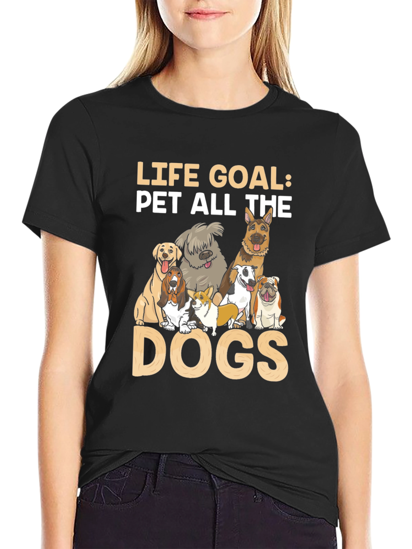 Life Goal Pet All The Dogs T-Shirt