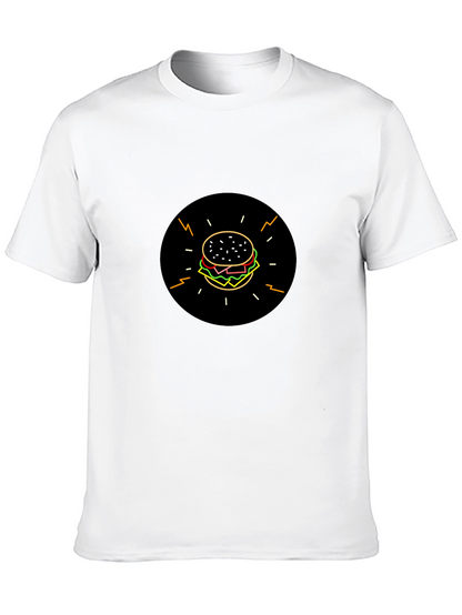 Burger Graphic Black T-Shirt - Stylish & Fun!