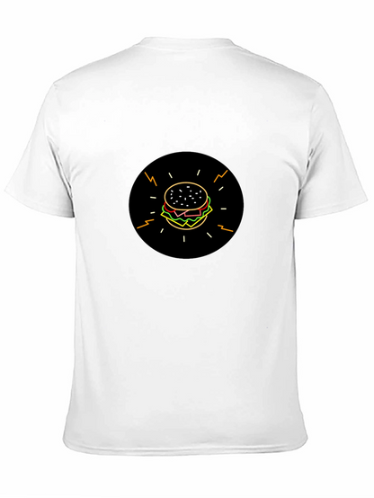Burger Graphic Black T-Shirt - Stylish & Fun!