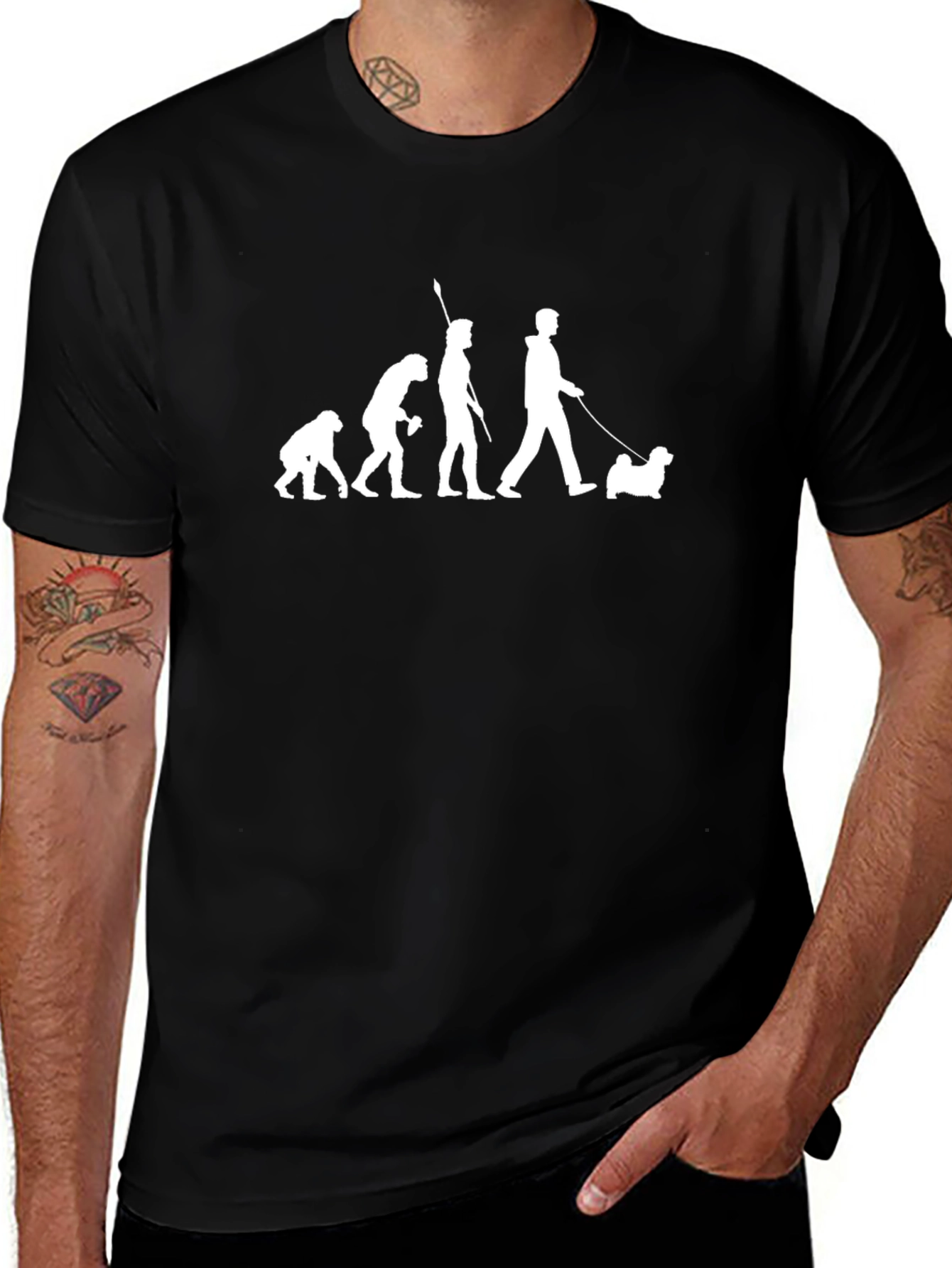 Evolution of Dog Walking T-Shirt