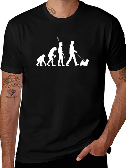 Evolution of Dog Walking T-Shirt