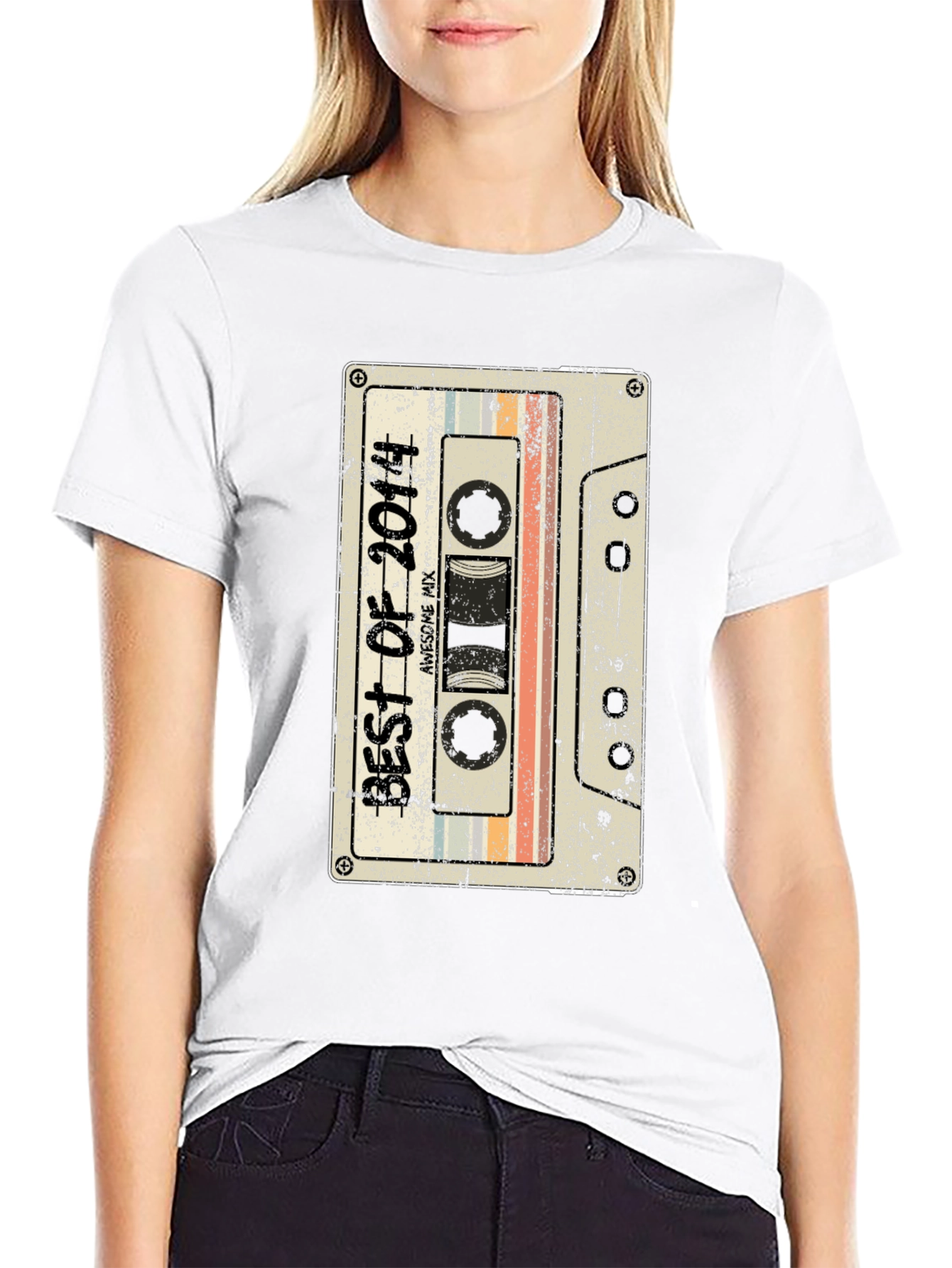 Retro Best of 2014 Cassette Tape Graphic Tee