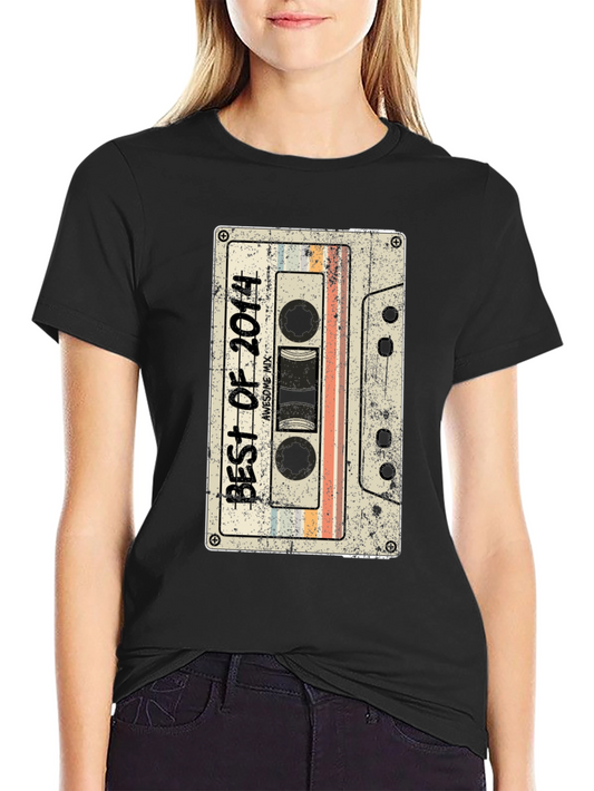 Retro Best of 2014 Cassette Tape Graphic Tee