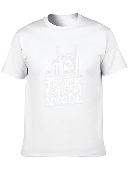 Truck Driving Mode T-Shirt - Black Tee