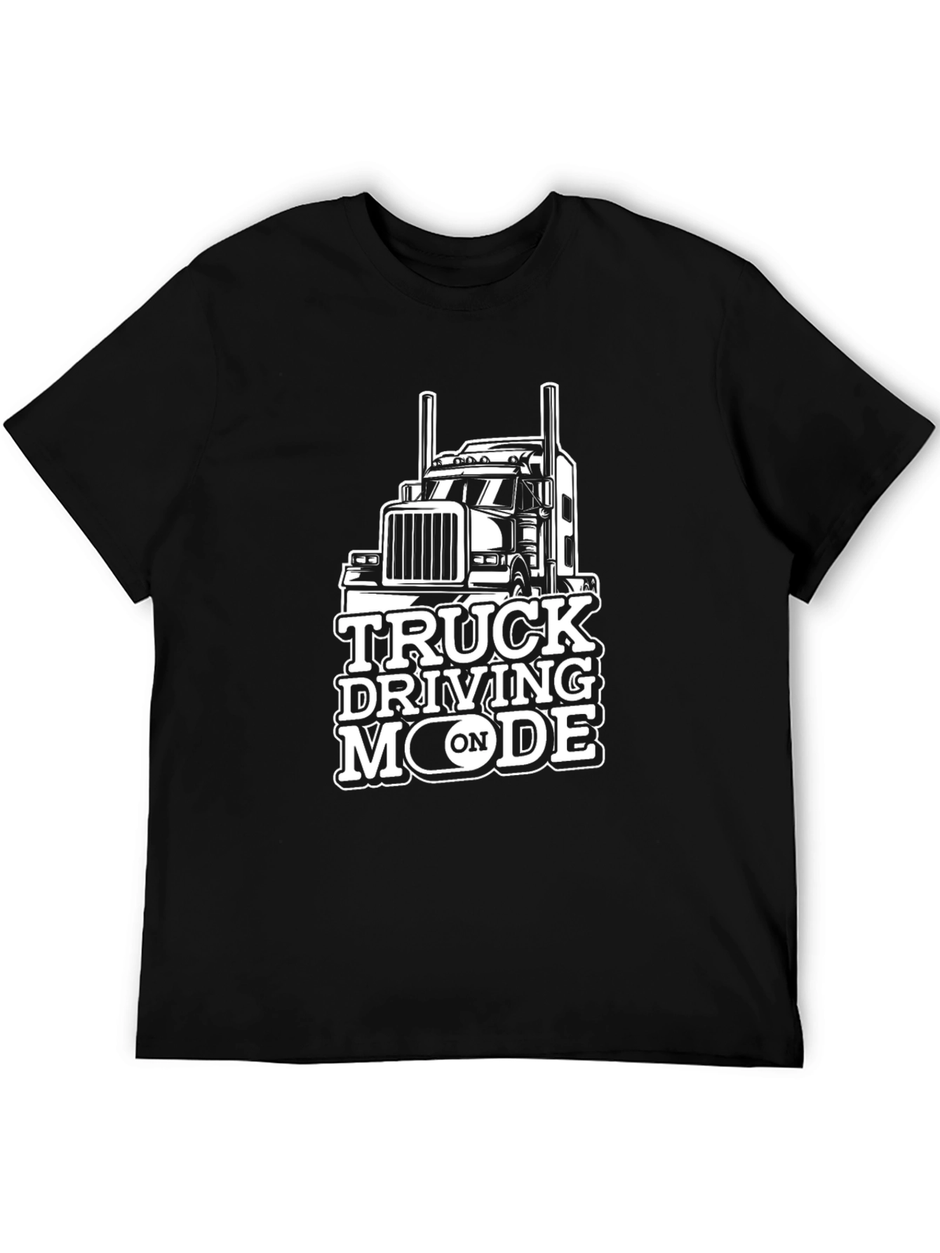 Truck Driving Mode T-Shirt - Black Tee