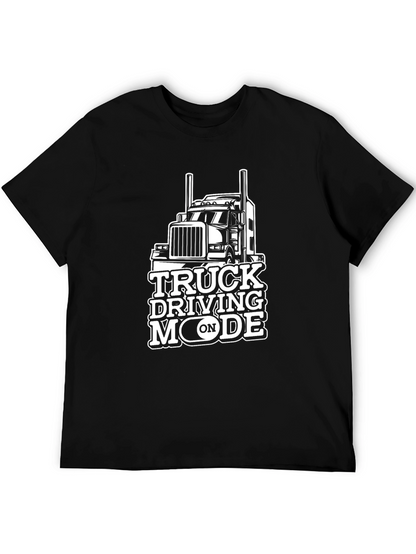Truck Driving Mode T-Shirt - Black Tee