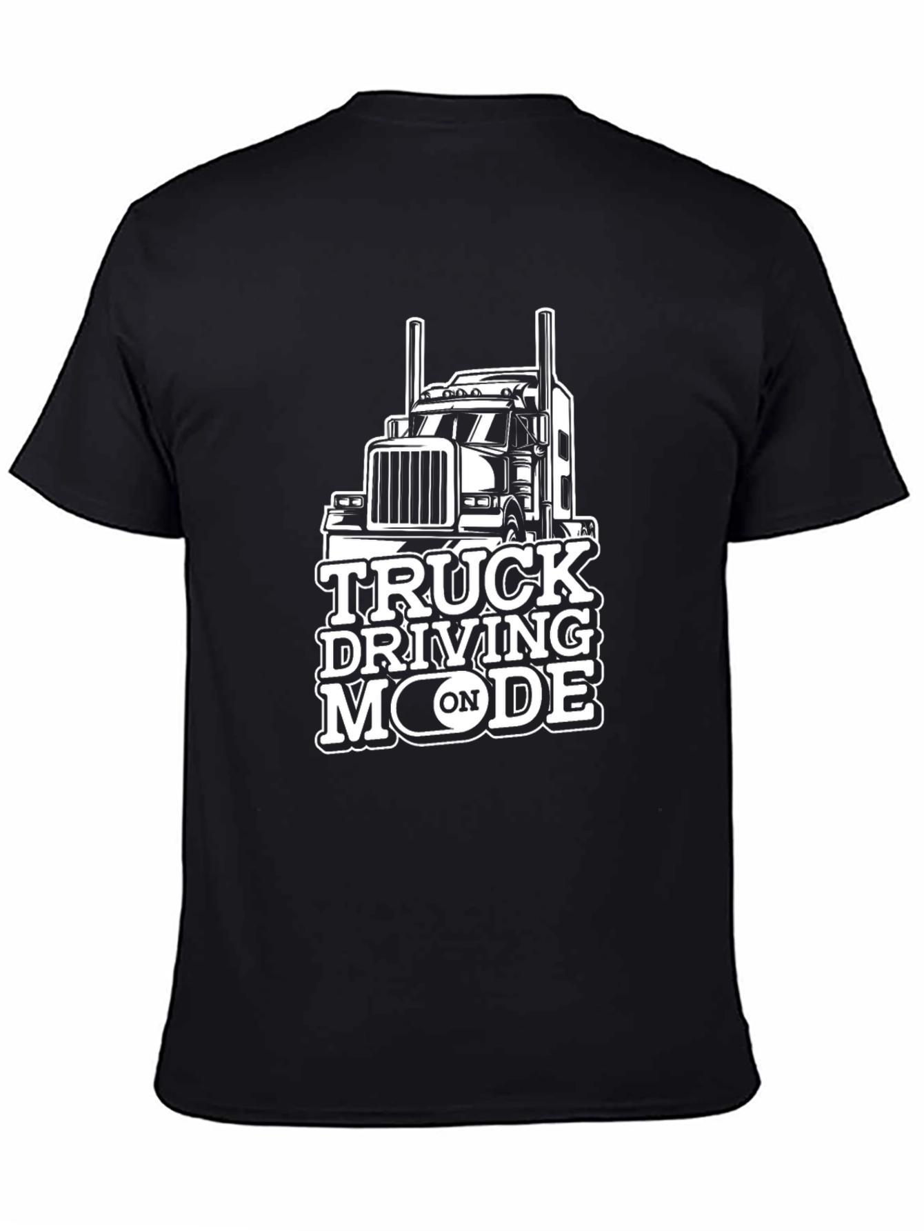 Truck Driving Mode T-Shirt - Black Tee