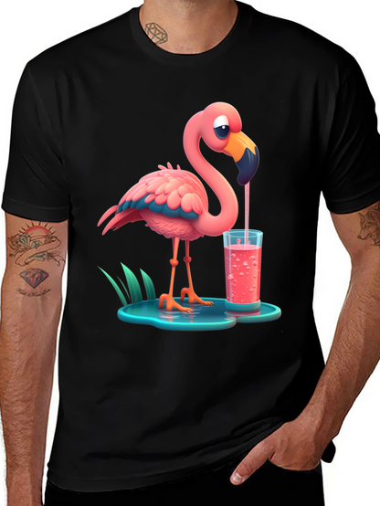 Cartoon Flamingo T-Shirt