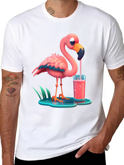Cartoon Flamingo T-Shirt