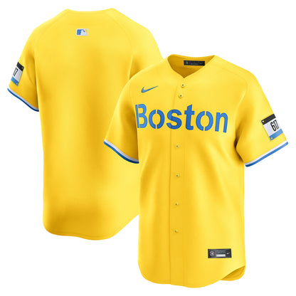 Boston Red Sox Nike City Connect Limited Jersey - Gold